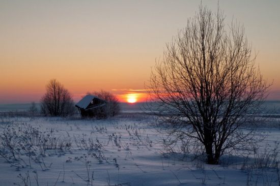 Раннее утро зима (58 фото)