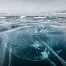 Хрустальный лед байкала (56 фото)