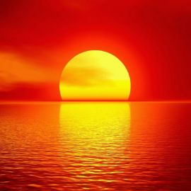 Солнце на восходе красного цвета (34 фото)