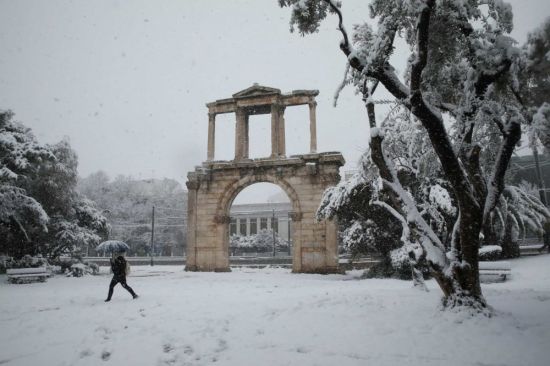 Зима в греции (34 фото)