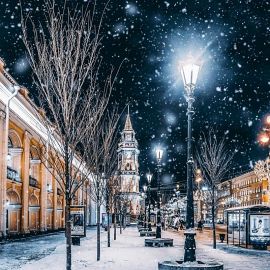 Зима город (44 фото)