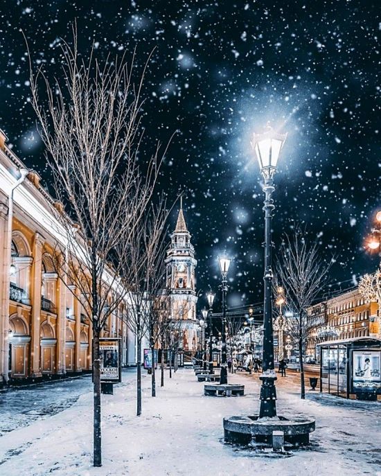 Зима город (44 фото)