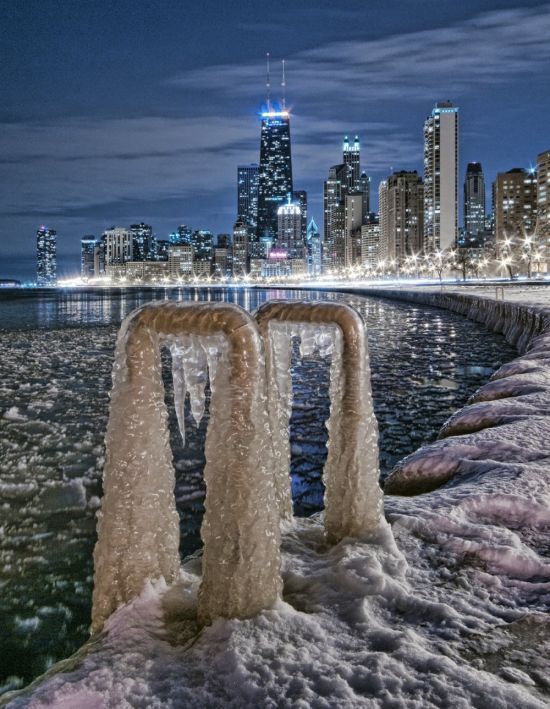 Чикаго зимой (32 фото)