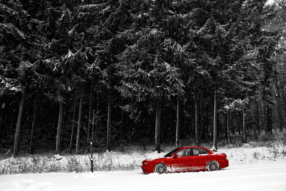 Машина в снегу
