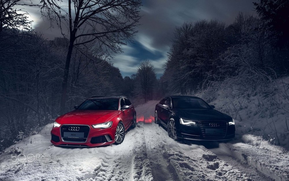 Audi rs6 зимой