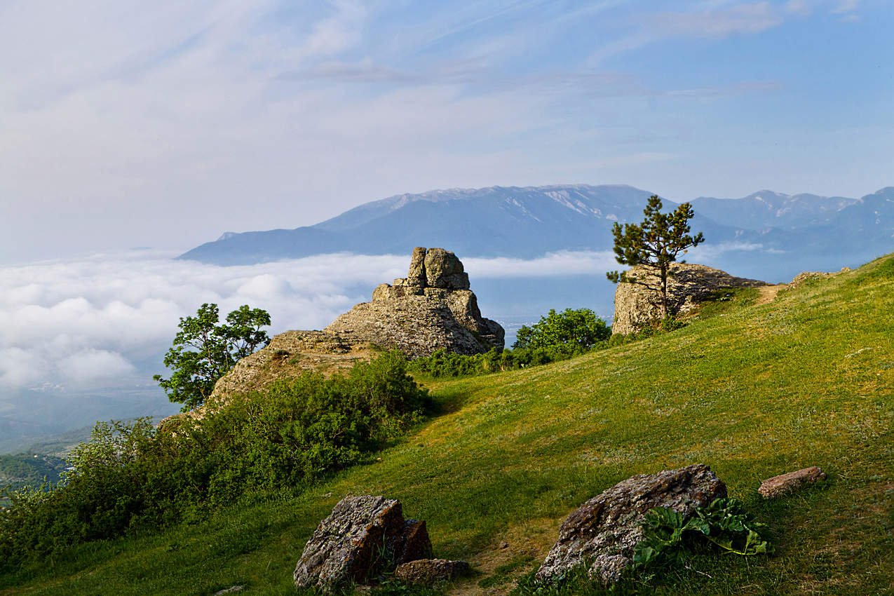 Вид с вершины горы Демерджи