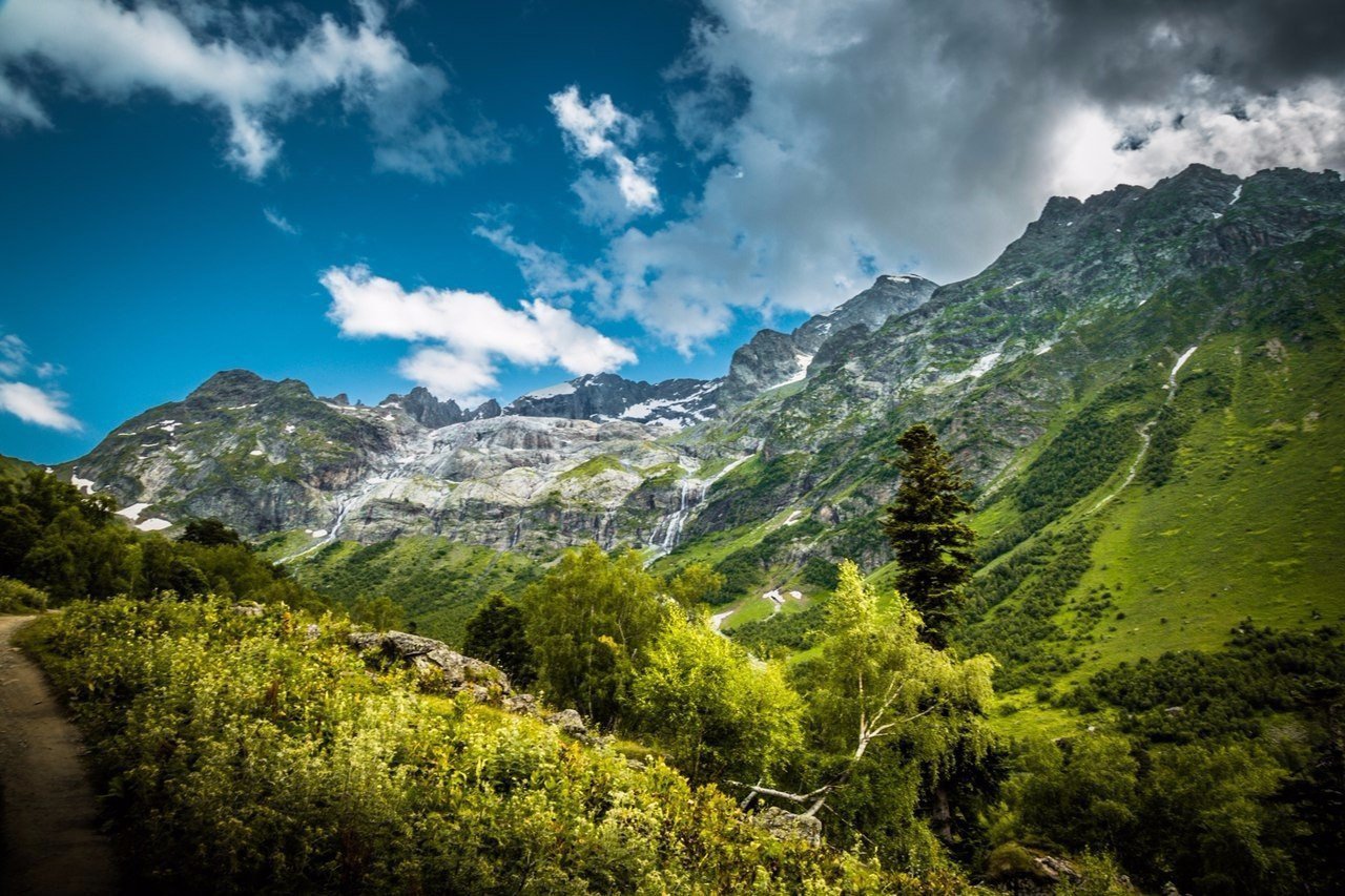 Красота горы Кавказа