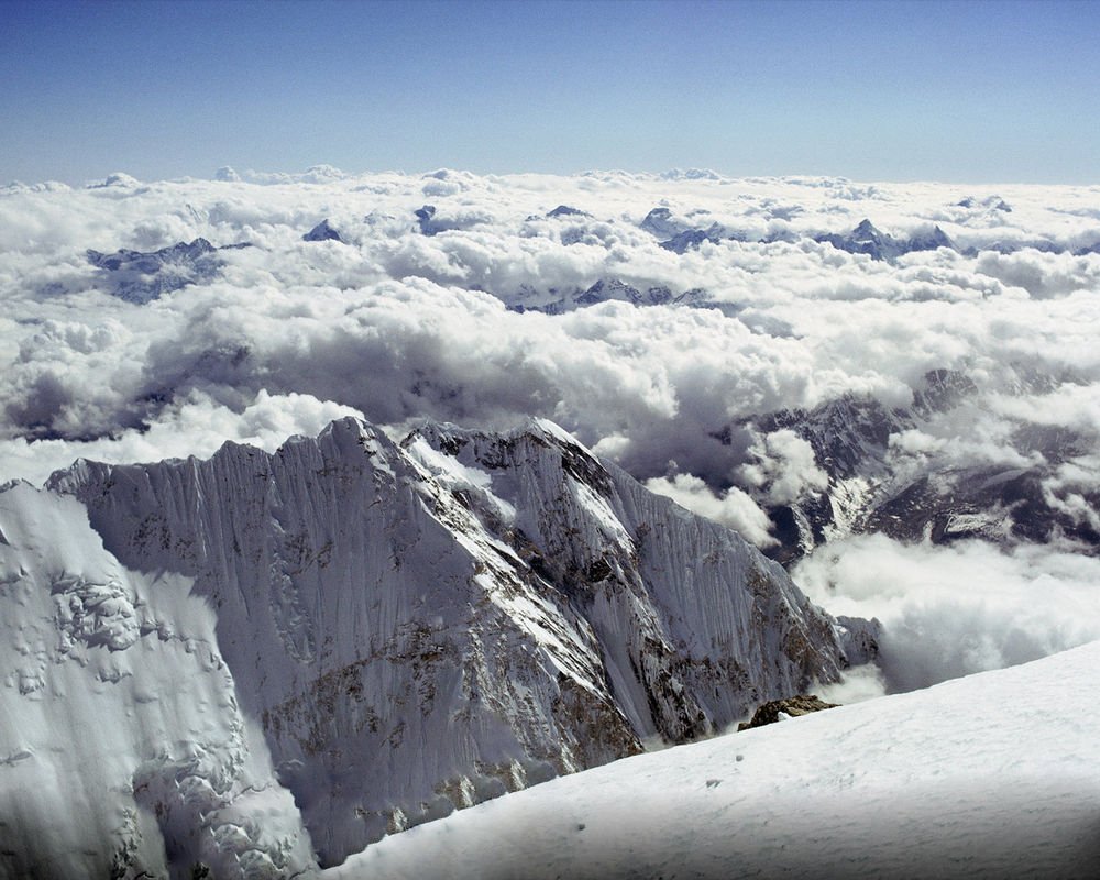 Вид с вершины мира Эверест