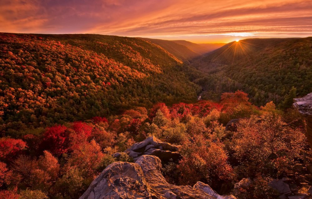 Штат Вирджиния осень в горах