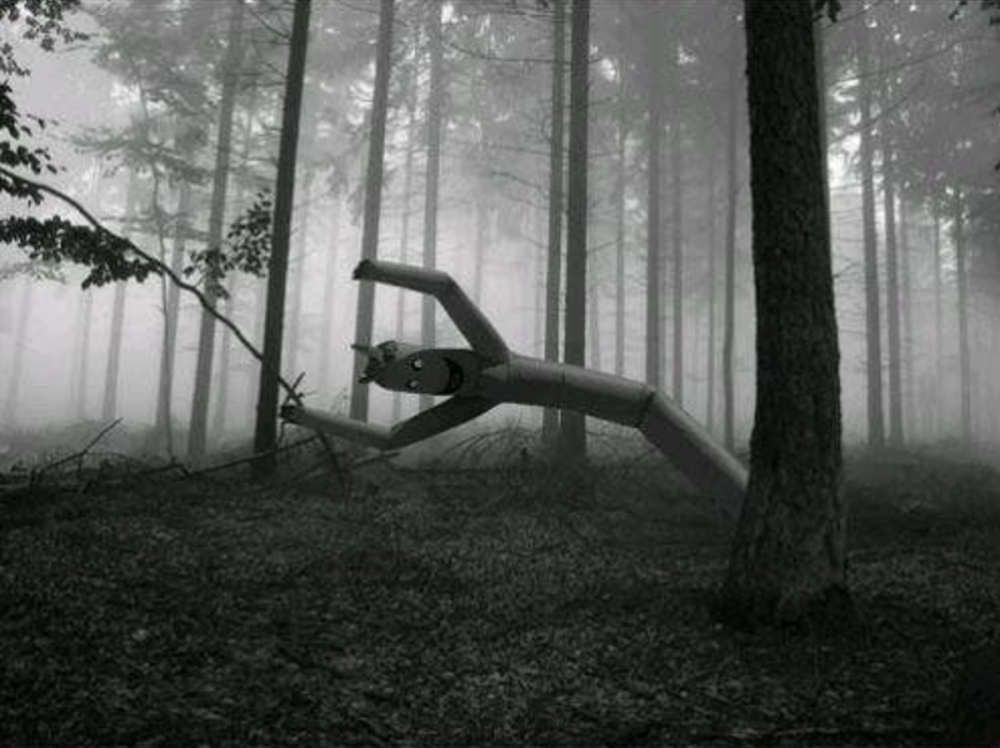 Slender man в лесу