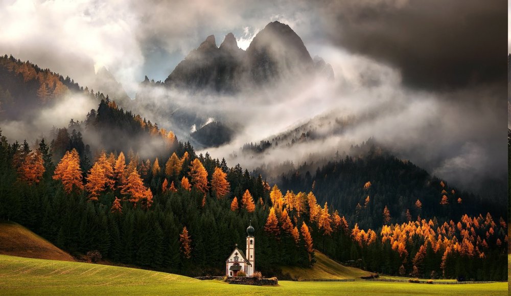 Доломитовые Альпы осень