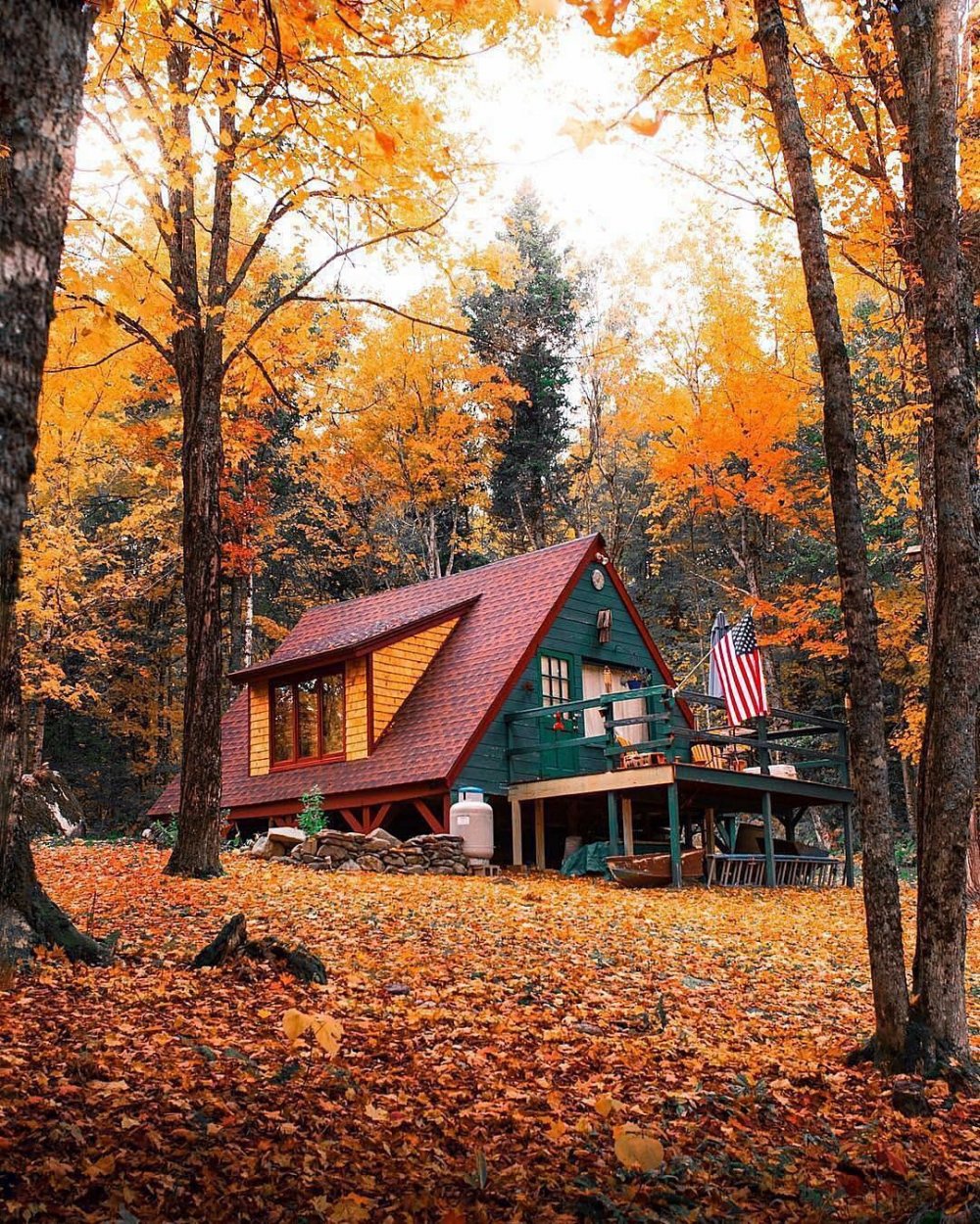 Штат Вермонт осенью