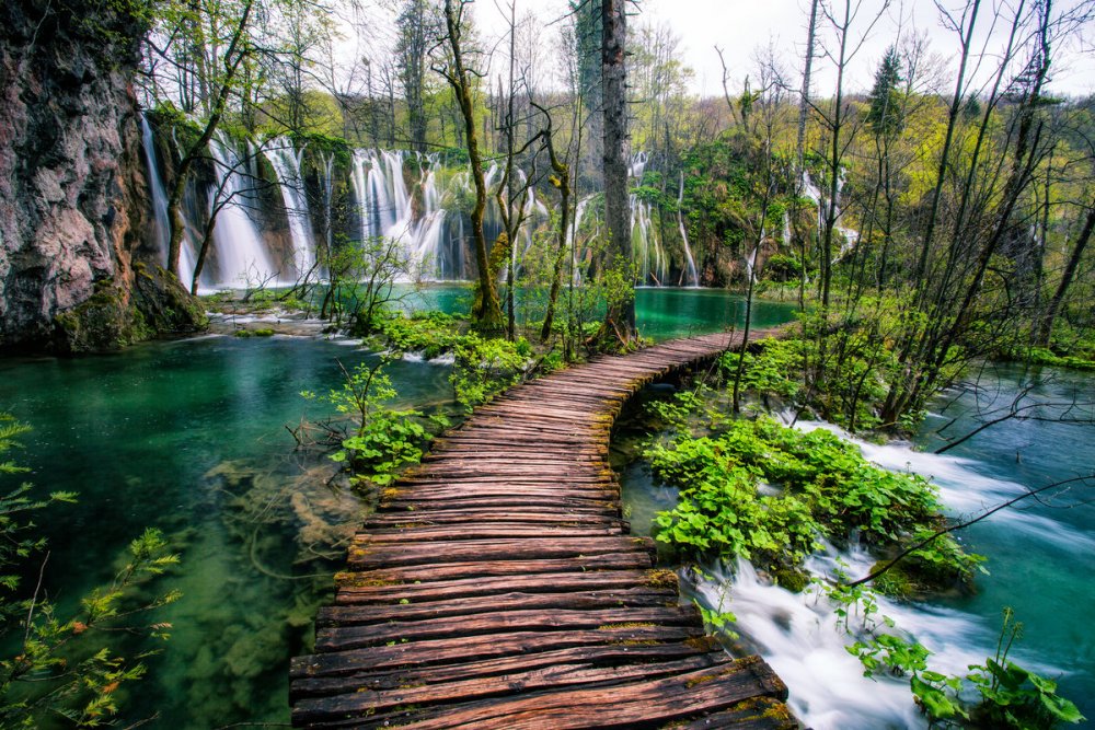 Плитвицкие озера крупнейший национальный парк Хорватии