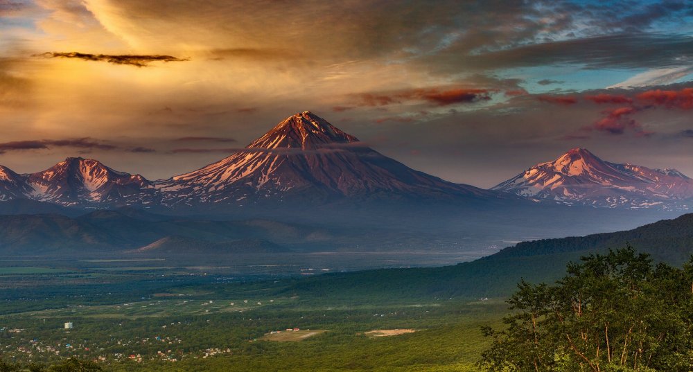 Камчатка Авачинский вулкан рассвет