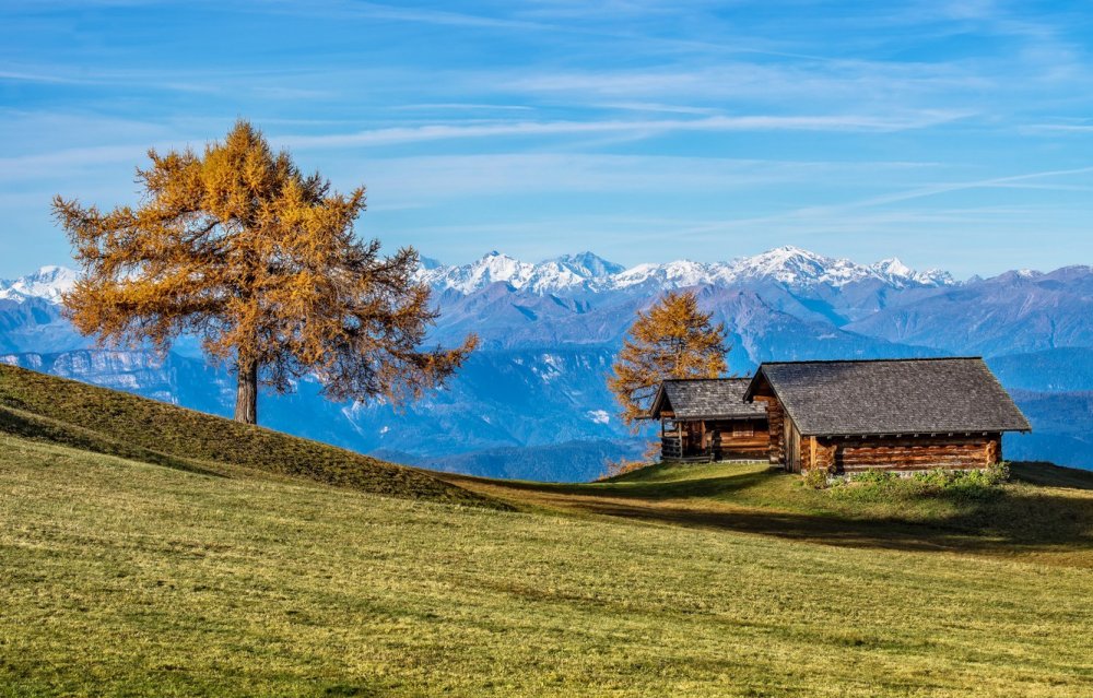 Горы Швейцария осень Шалле