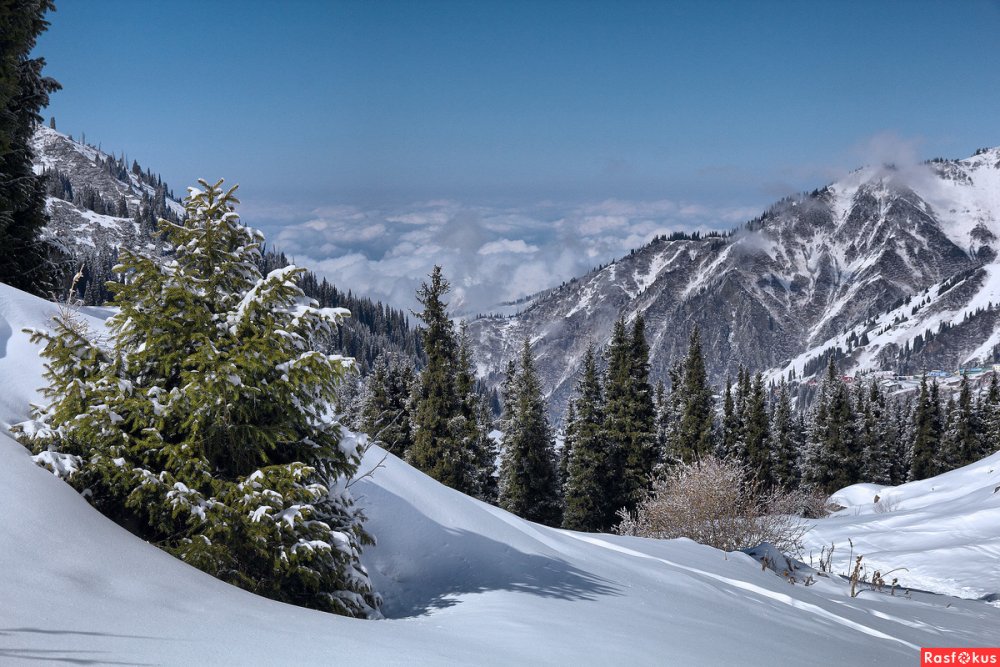 Алма-Ата горы зимой