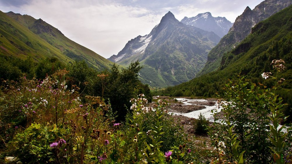 Горы Северного Кавказа Домбай