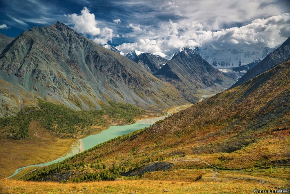 Долина АК-кема горный Алтай