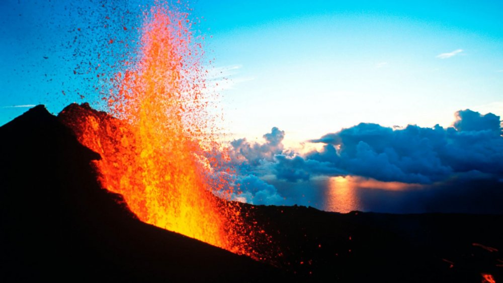 Природные явления извержение вулкана
