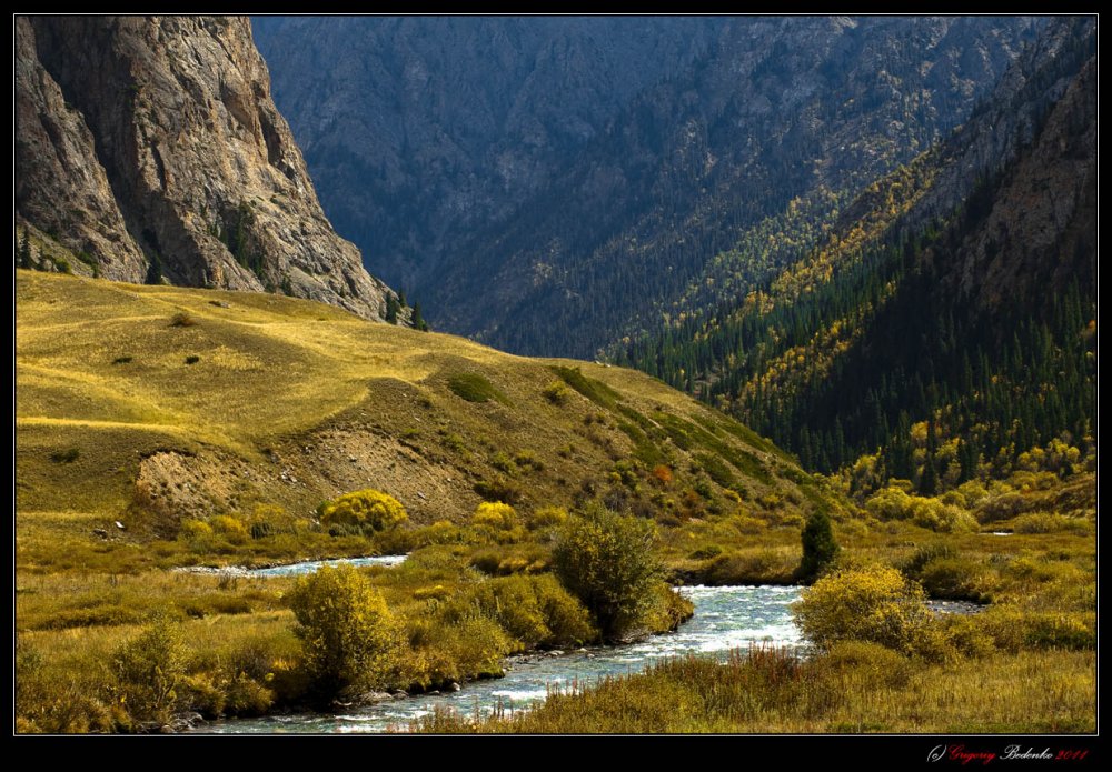 Горы Узбекистана Долины реки Тянь Шань