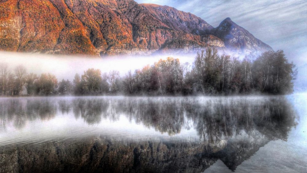 Туман на Горном озере