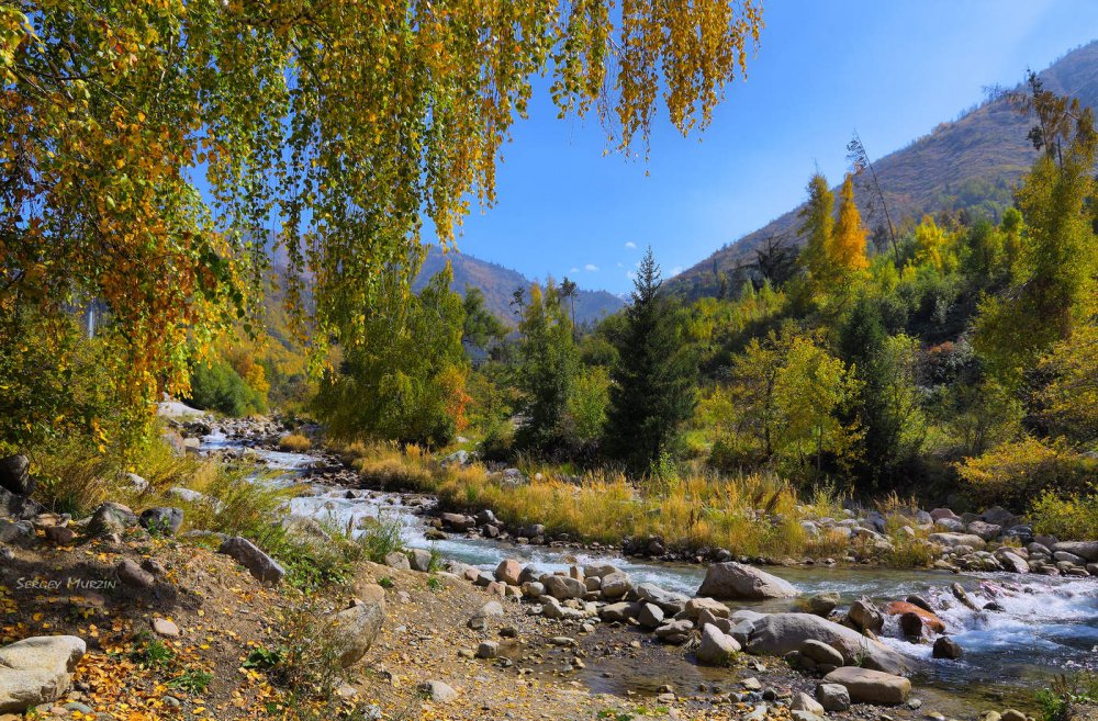 Тянь-Шань Киргизия горы осень