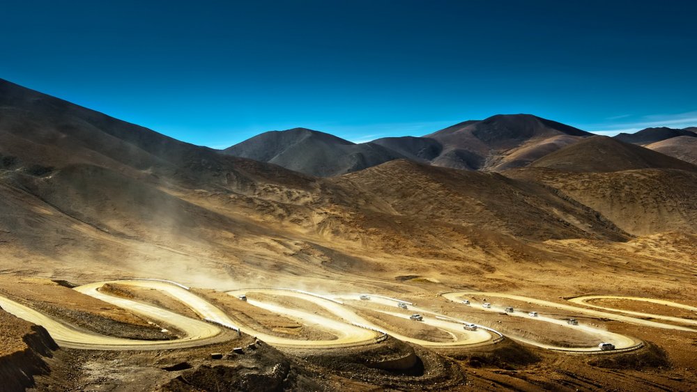 Дорога тибетское Нагорье