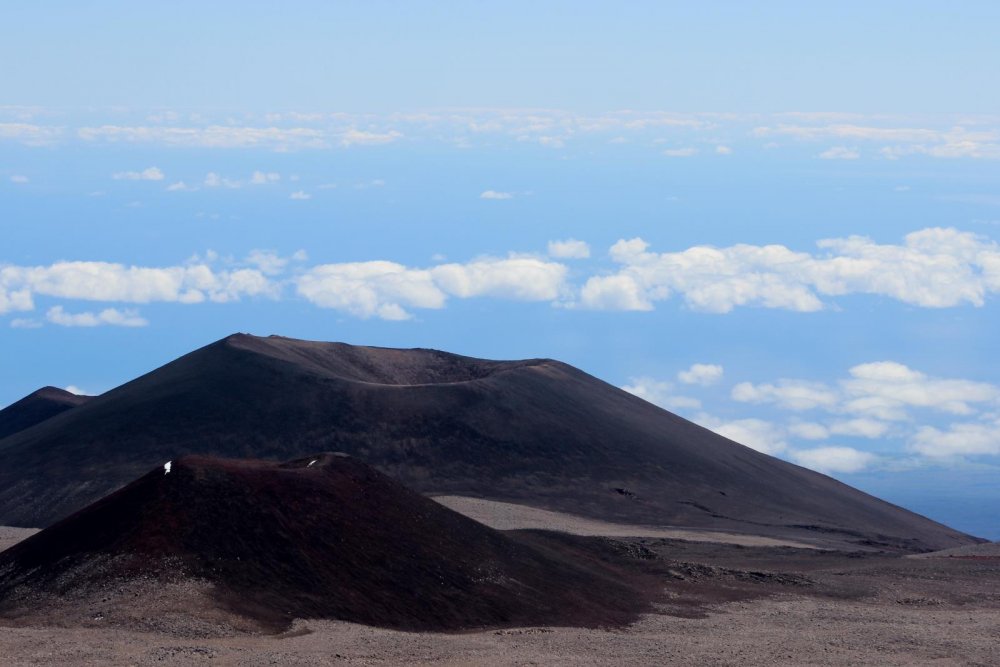 Гора вулкан Мауна Кеа высота
