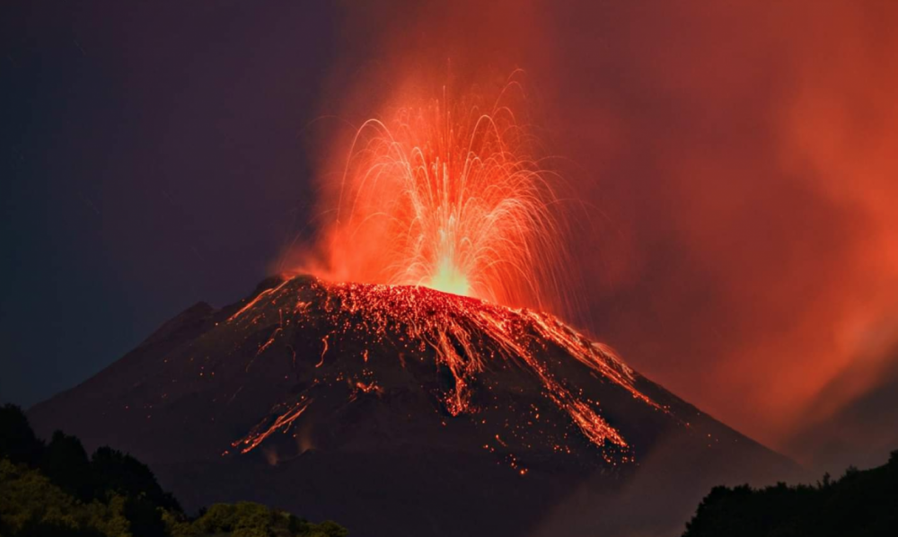 Расположение вулкана Этна