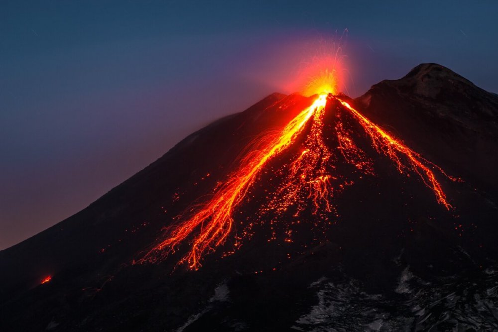 Этна вулкан Live