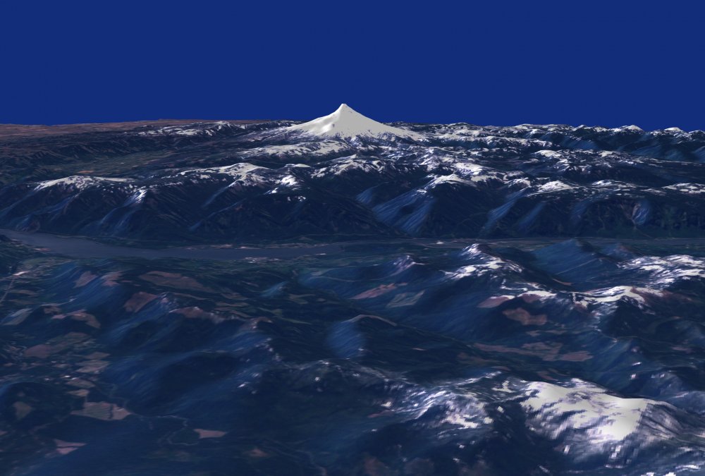 Гора Эверест со спутника