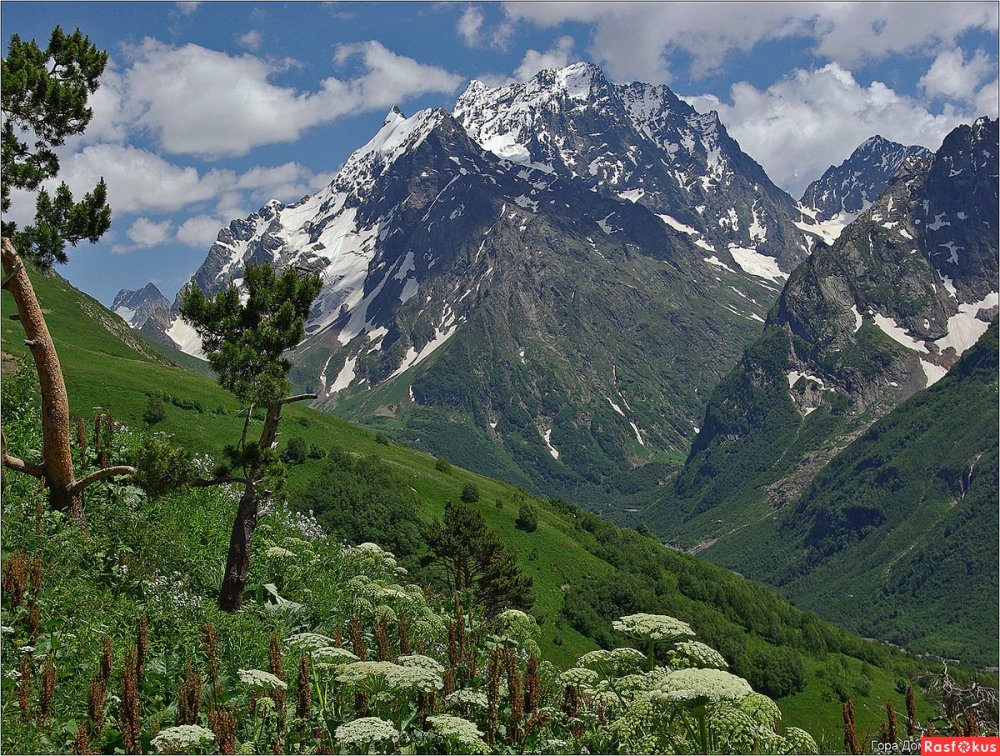 Горы Кавказа Домбай