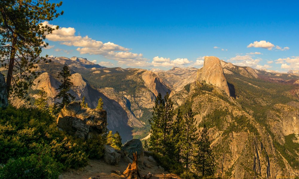 Йосемити национальный парк вид сверху