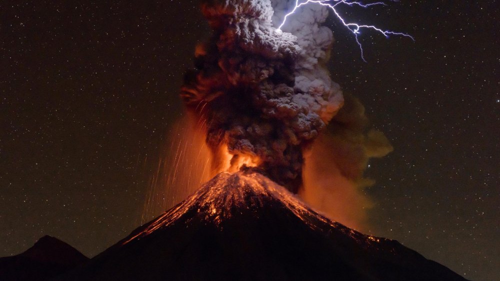 Извержение вулкана Колима