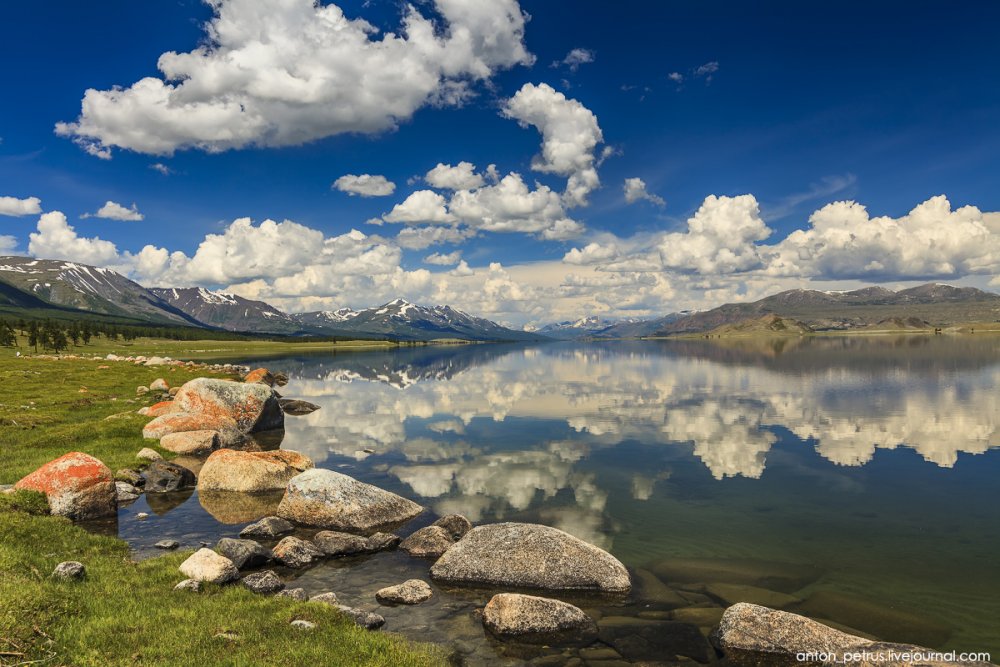 Озеро Хотон-нуур Монголия