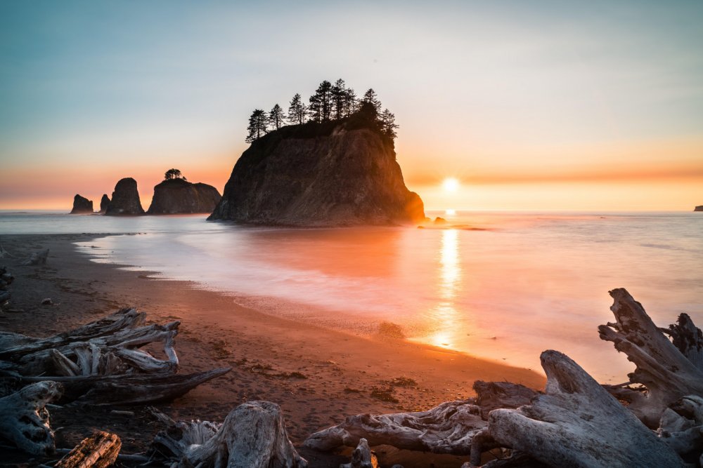 Побережье Орегон океана скалы
