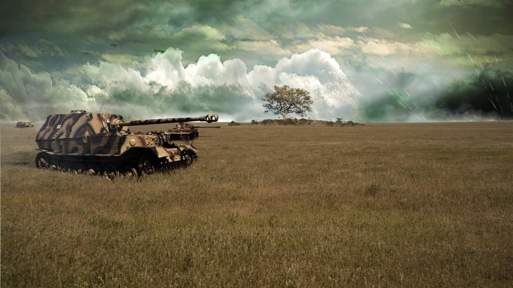 Полигон поле боя танков второй мировой