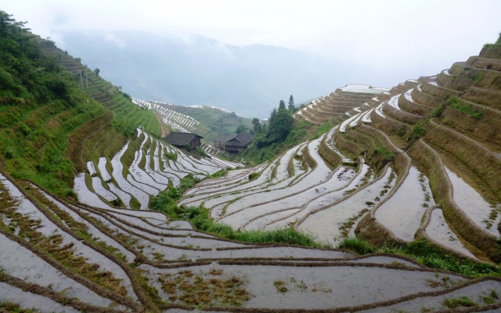 Террасирование склонов в Китае