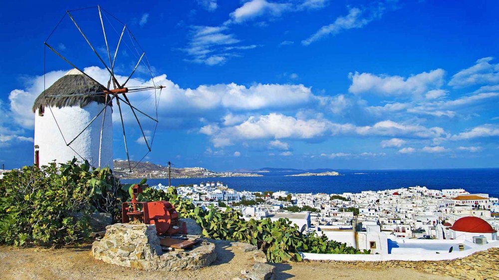 Самый красивый закат в мире на острове в Греции
