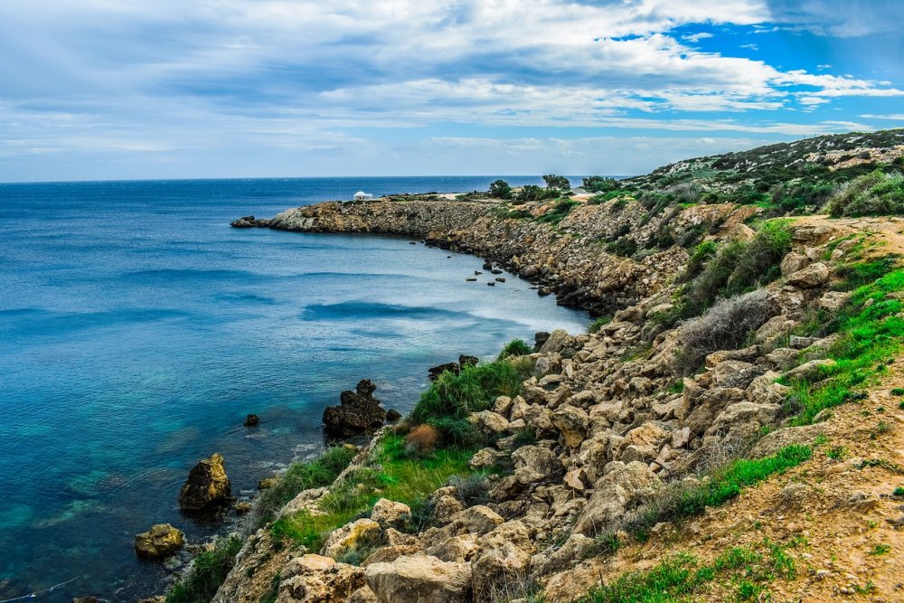 Каменистый пейзаж Кипр