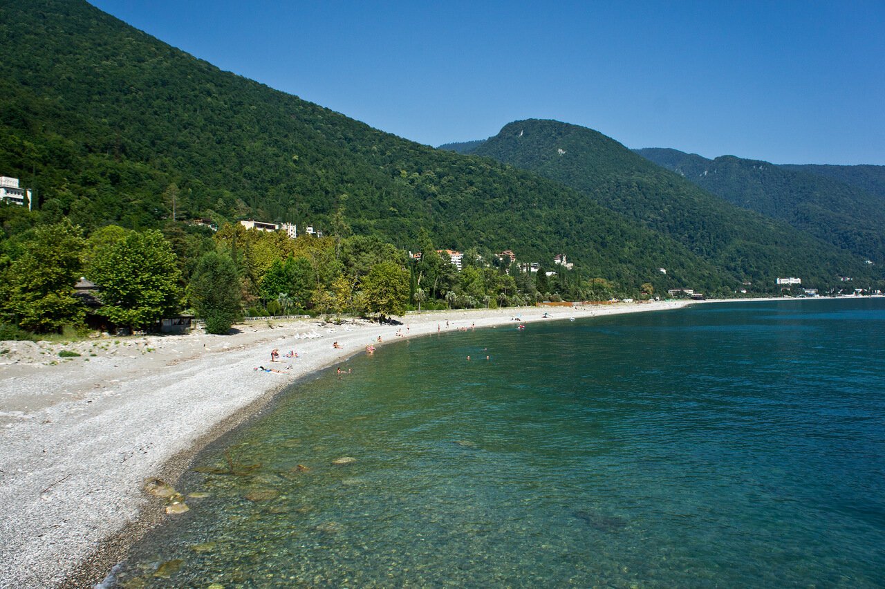 Пляж Гагра Абхазия