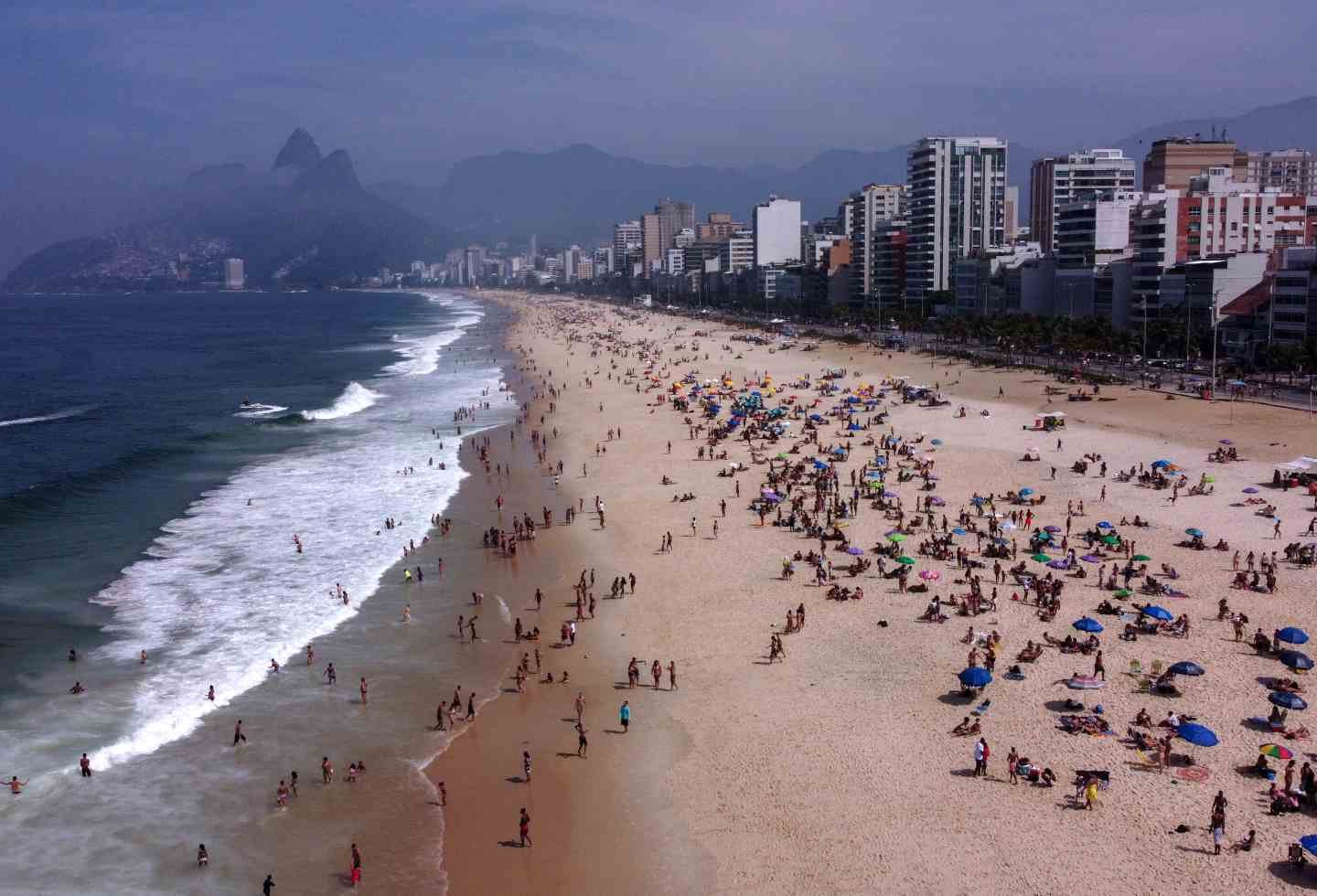 На бразильском пляже
