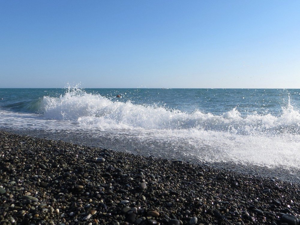 Море Имеретинский на рассвете пляж