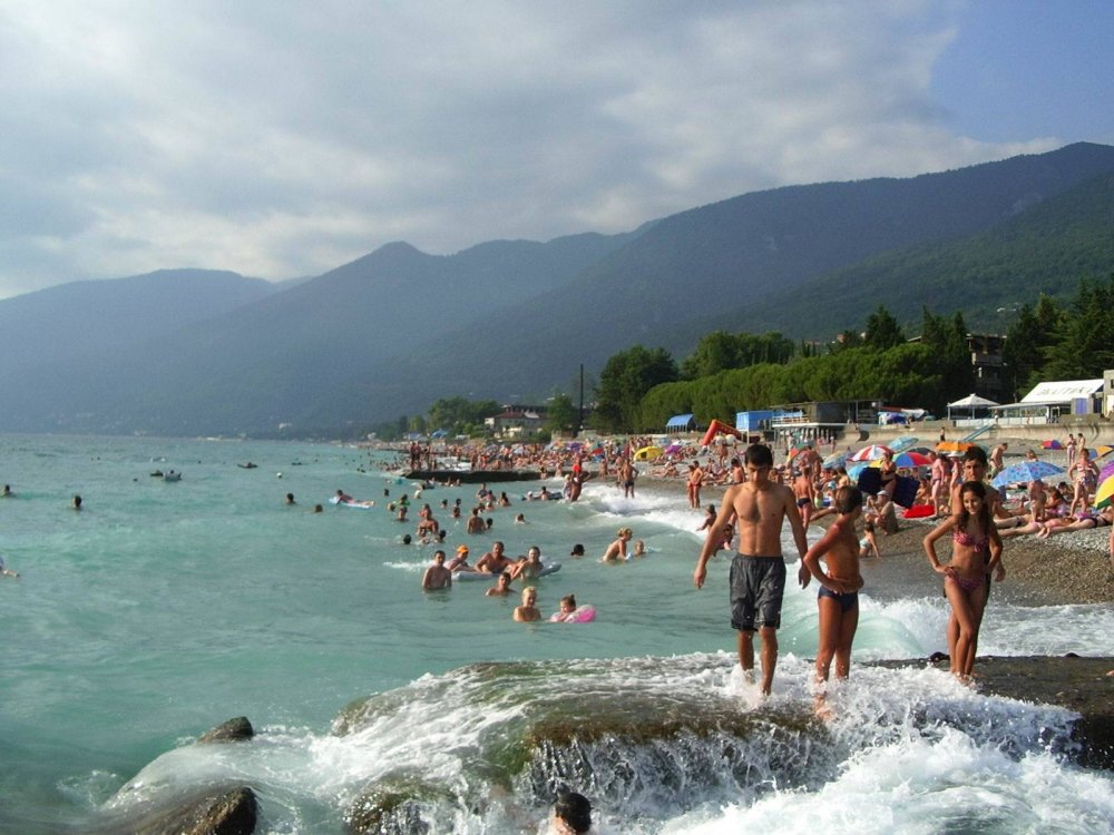 Пляж Гагра Абхазия 2021