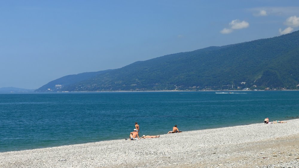Абхазия Гагры море пляж