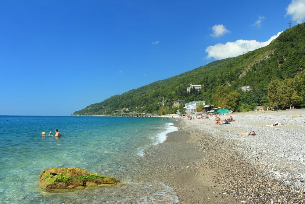 Пляж Гагра Абхазия 2021