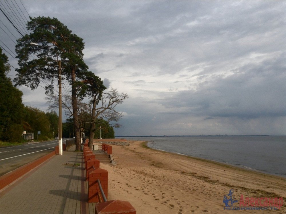 Пляж поселок Лахта финский залив