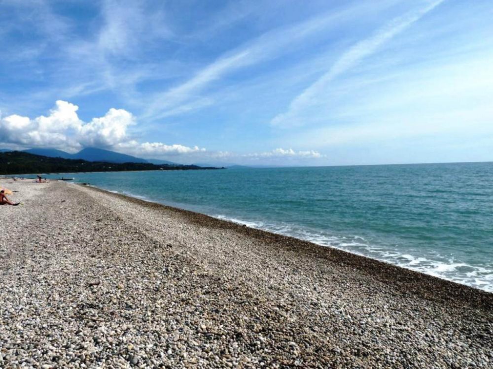 Гудаута Абхазия пляж камни
