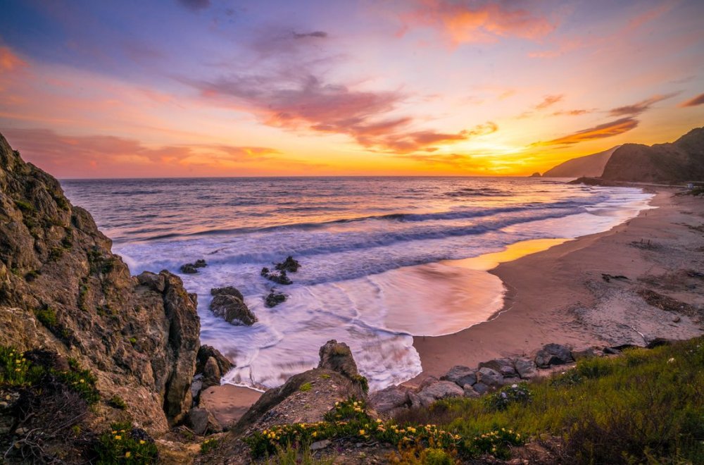 Море берег Калифорния