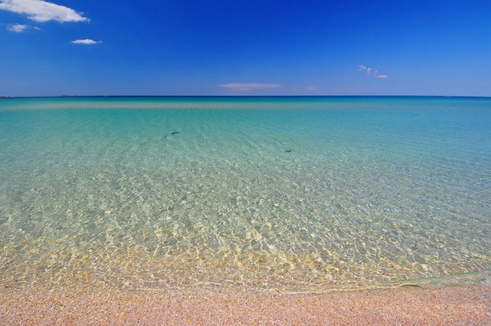 Прозрачное море Крымское побережье Оленевка